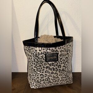 Betsyville Silver Leopard Print Tote